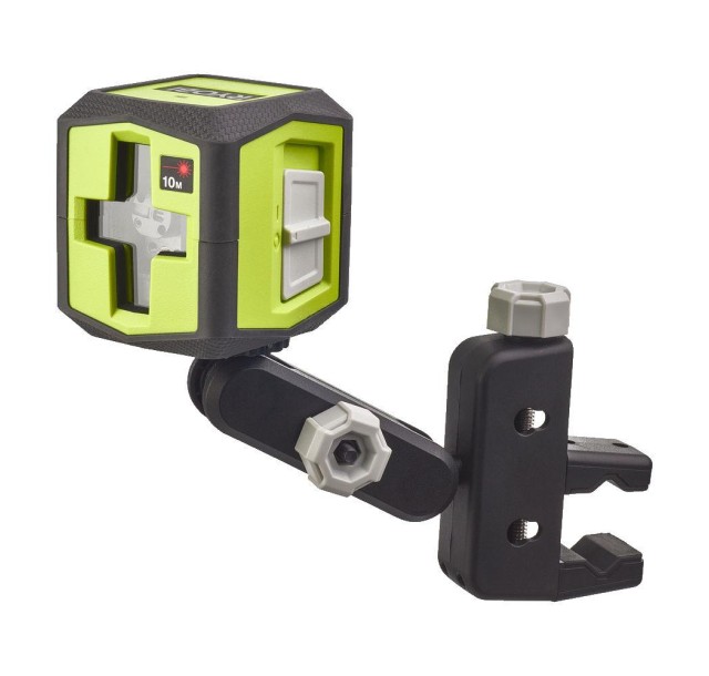 Нівелірлазерний Ryobi RBCLLR1 до 10м, перехресний, червоний промінь, 0.4кг