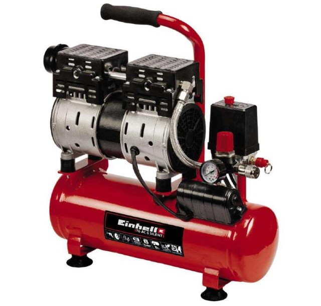 Компресор повітряний Einhell TE-AC 6 Silent, 550Вт, 6л, 110л/хв, 8бар
