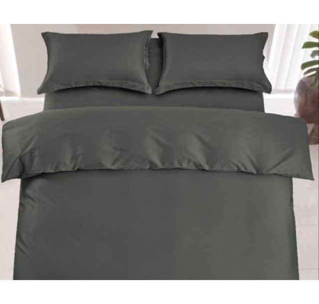 Простирадло Ardesto Mix&Match Premium, 180х240см, 100% бавовна, сатин, сірий