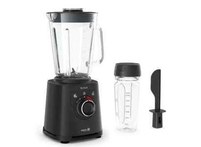 Блендер Tefal стаціонарний Perfectmix+ 1200Вт, чаша-2000мл, ємність для смузі, скло, чорний