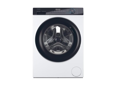 Пральна машина Haier фронтальна, 7кг, 1200, A+++, 44см, дисплей, пара, інвертор, люк чорний, прямий привід, білий