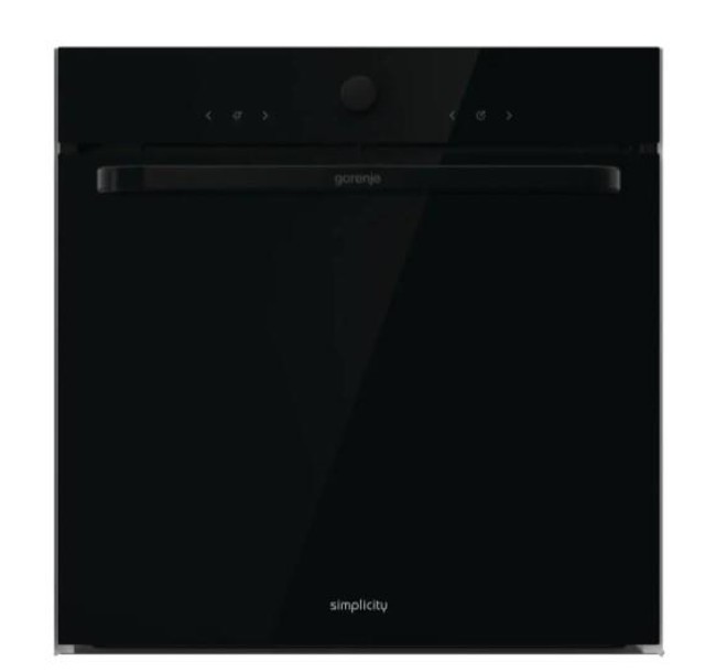Духова шафа Gorenje електрична, 77л, A, пара, дисплей, макс.темпер.-300, чорний
