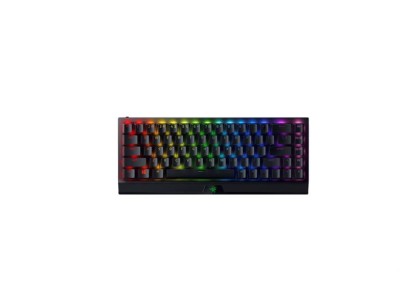 Клавіатура механічна Razer BlackWidow V3 Mini HyperSpeed 68key, Green Switch, USB-A/WL/BT, EN/RU, RGB, чорний