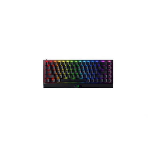 Клавіатура механічна Razer BlackWidow V3 Mini HyperSpeed 68key, Green Switch, USB-A/WL/BT, EN/RU, RGB, чорний