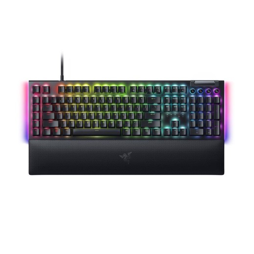 Клавіатура механічна Razer BlackWidow V4, 114key, Yellow Switch, USB-A, EN/RU, RGB, чорний