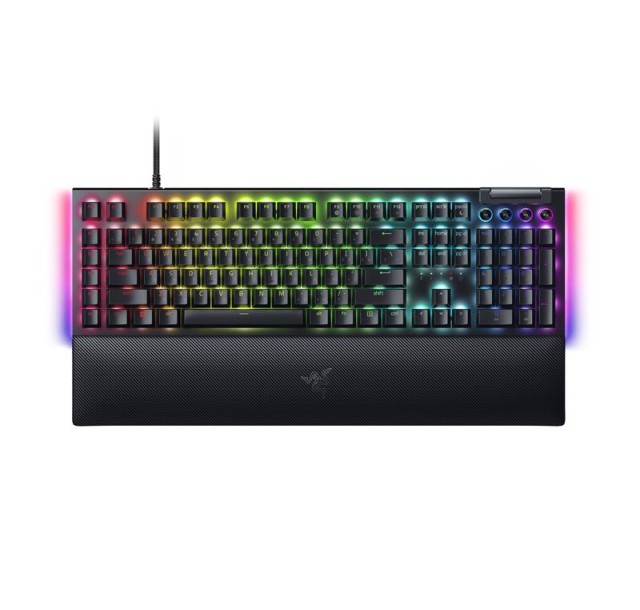 Клавіатура механічна Razer BlackWidow V4, 114key, Yellow Switch, USB-A, EN/RU, RGB, чорний