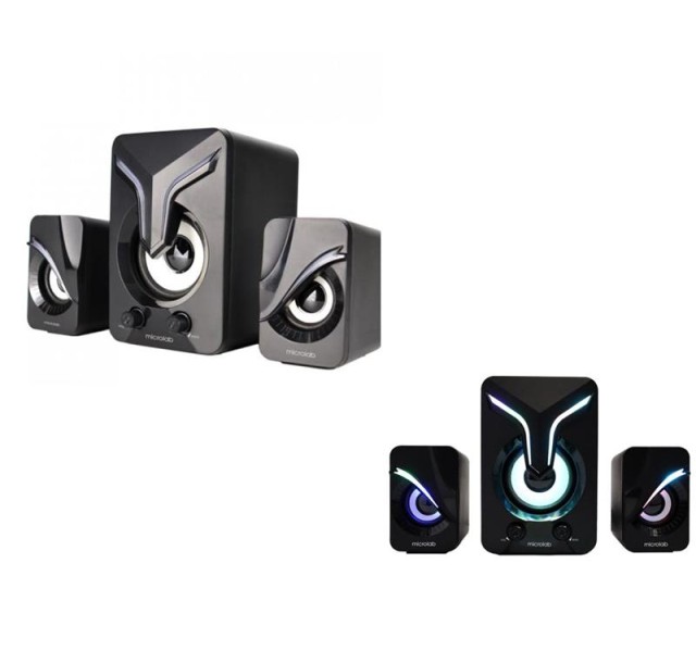 Акустична система MICROLAB U-270 2.1, 11W, USB, LED, чорний