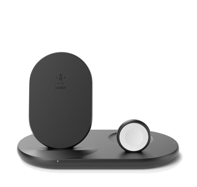 Зарядний пристрій бездротовий Belkin 3в1 iPhone/Watch/AirPods, чорний