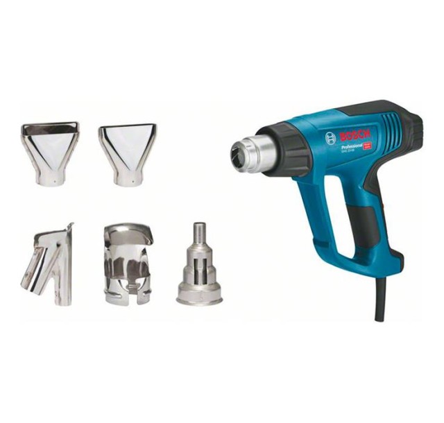 Фен будівельний Bosch GHG 23-66 +АС, 2300Вт, 50-650°C, 150 -500л•хв, 0.89кг