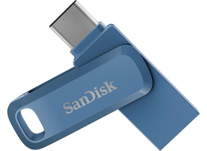 Накопичувач SanDisk   64GB USB 3.1 Type-A + Type-C Ultra Dual Drive Go Синій