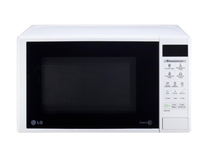 Мікрохвильова піч LG, 20л, електрон. керування, 700Вт, дисплей, білий