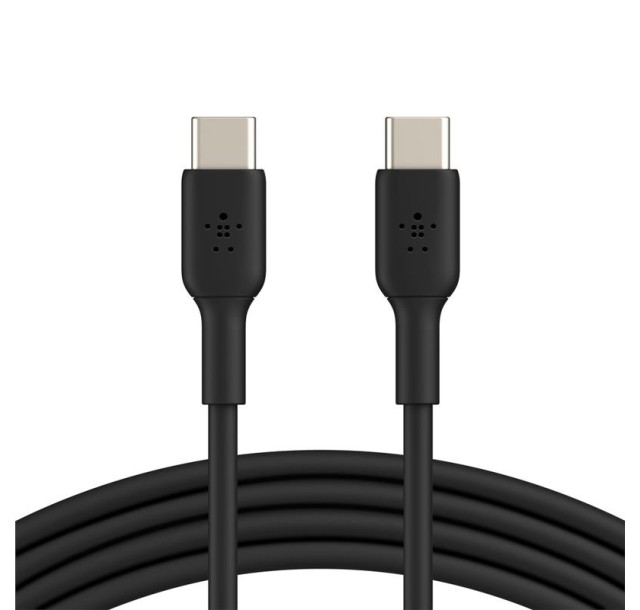 Кабель USB-C > USB-C заряджання/синхронізації Belkin 2м, 60Вт, Type-C, PVC, чорний