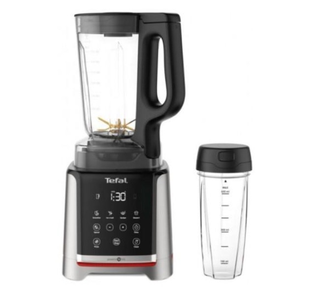 Блендер Tefal стаціонарний InfinyMix + 1600Вт, чаша-1750мл, стакан 600мл, сріблясто-чорний
