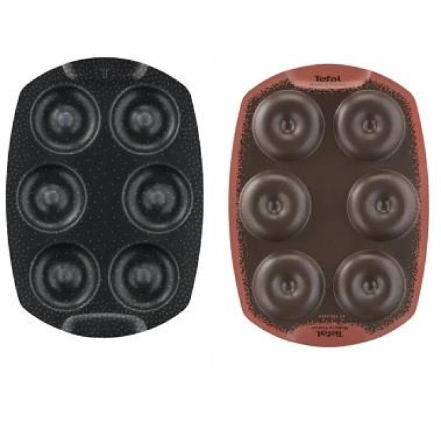 Деко Tefal PerfectBake, 6 форм, квадратний, 21х29см, алюміній, коричневий