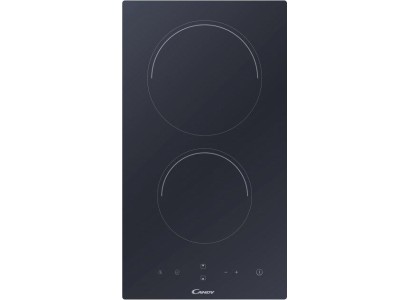Варильна поверхня Candy електрична склокерамічна, 30см, доміно, чорний