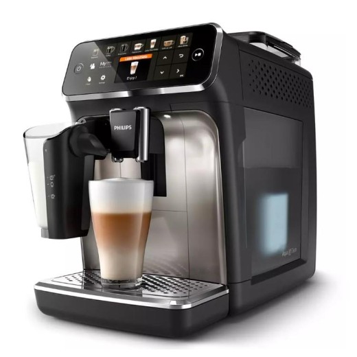 Кавомашина Philips Series 5500, 1.9л, зерно+мелена, автомат.капуч, дисплей, авторецептів -12, чорно-срібний