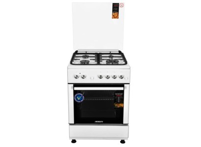 Плита ARDESTO комбі, 64л, 60x60см, конвекція, чавун, підсвічування, форсунки LPG (підключення газового балона), знімні направляючі, білий
