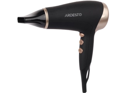 Фен Ardesto  Gemini HD-522, 1800-2200Вт, 2 швидкості, 3 темпер. режими , функція Cool Shot, чорний
