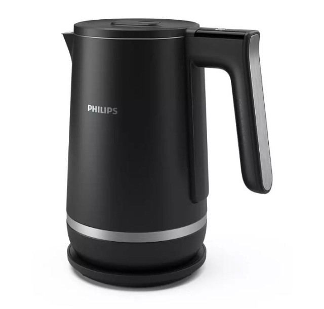 Електрочайник Philips Series 7000, Strix, з подвійними стінками, 6 темп.реж, чорний
