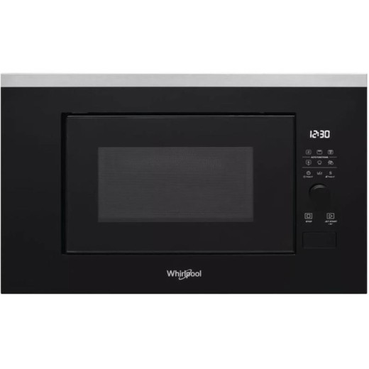 Мікрохвильова піч Whirlpool вбудована, 20л, електронне упр., 800Вт, дисплей, чорний