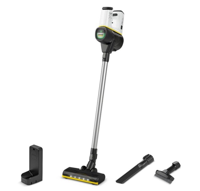 Пилосос Karcher безпровідна VC 6 CORDLESS OURFAMILY, конт пил -0.8л, автон. робота до 50хв, вага-2.5кг, НЕРА 12, білий