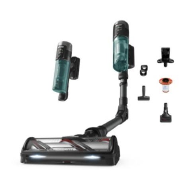 Пилосос Rowenta безпровідний X-Force Flex 12.60 Neo, 320Вт, конт пил -0.9л, автон. робота до 60хв, вага-2.5кг, НЕРА, чорно-синій