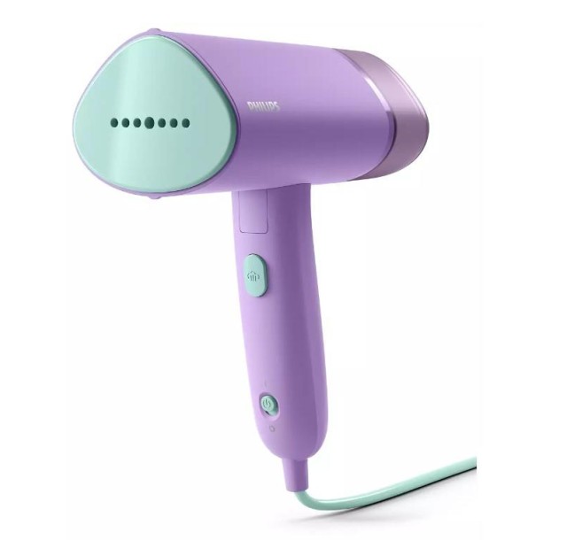 Відпарювач Philips компактний Series 3000, 1000Вт, 100мл, паровий удар -20гр, пластик, рожевий