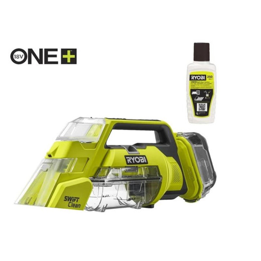 Пилосос акумуляторний миючий Ryobi ONE+ RDC18-0 18В 17Вт контейнер для води чиста/брудна 0.12/0.2л 2.5кг (без АКБ та ЗП)