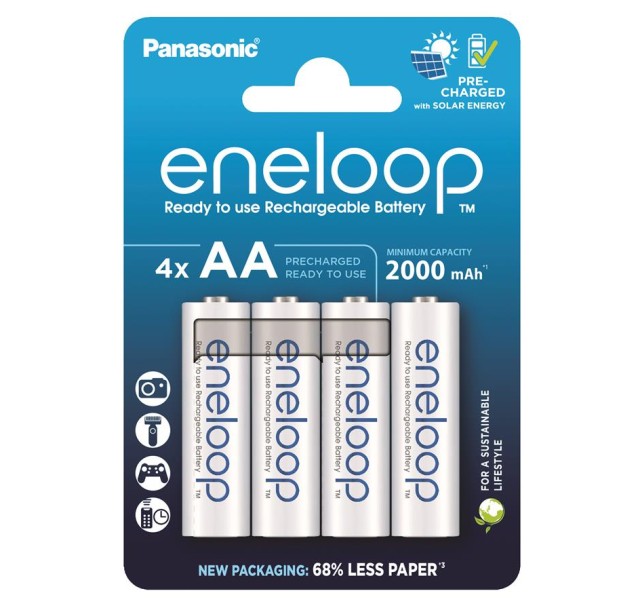 Акумулятор Panasonic Eneloop NI-MH  AA 2000 мАг, 4 шт.
