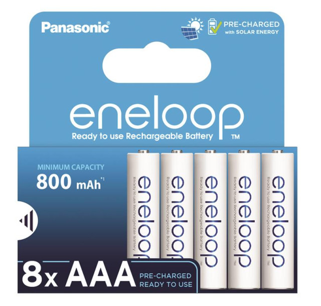 Акумулятор Panasonic Eneloop NI-MH  AAA 800 мАг, 8 шт.