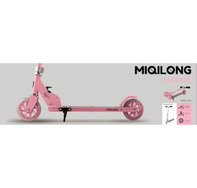 Самокат Miqilong Havoc рожевий
