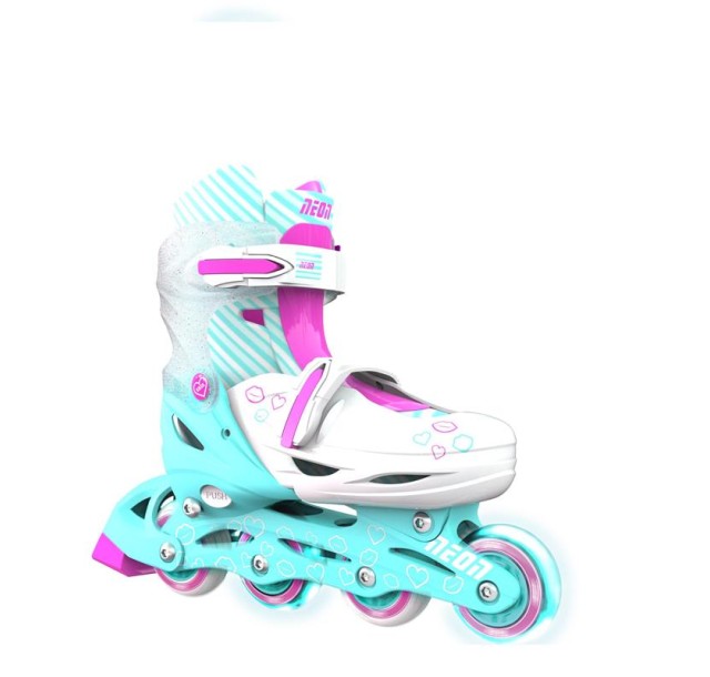 Роликові ковзани Neon Inline, розмір 34-37, бірюзовий