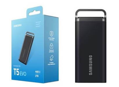 Портативний SSD Samsung 2TB USB 3.2 Gen 1 Type-C T5 EVO Shield