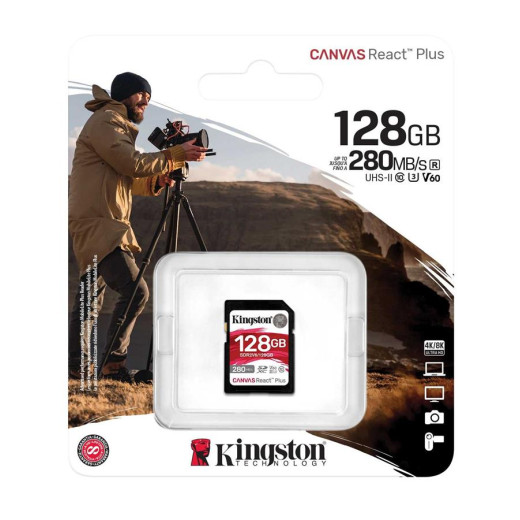Карта пам'яті Kingston SD  128GB C10 UHS-II U3 R280/W100MB/s