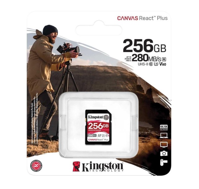 Карта пам'яті Kingston SD  256GB C10 UHS-II U3 R280/W150MB/s