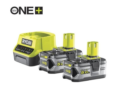 Набір акумулятора та зарядного пристрою ONE+ Ryobi RC18120-250 18В 2х5А·год ЗП 2А