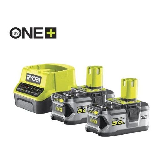 Набір акумулятора та зарядного пристрою ONE+ Ryobi RC18120-250 18В 2х5А·год ЗП 2А