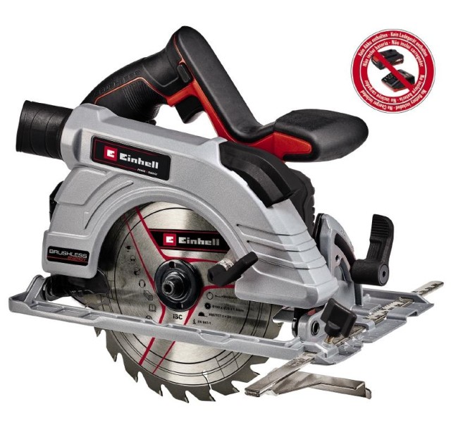 Пила дискова акумуляторна Einhell TE-CS 18/190LI BL PXC 18В 190х20 мм 3.23кг без АКБ та ЗП