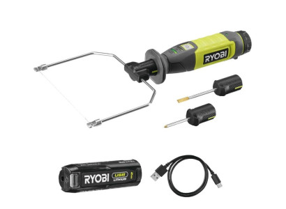 Термоніж Ryobi RHC4-120G акумуляторний 4В USB Lithium 450 градусів 5 змінних насадок АКБ 1х2Аг