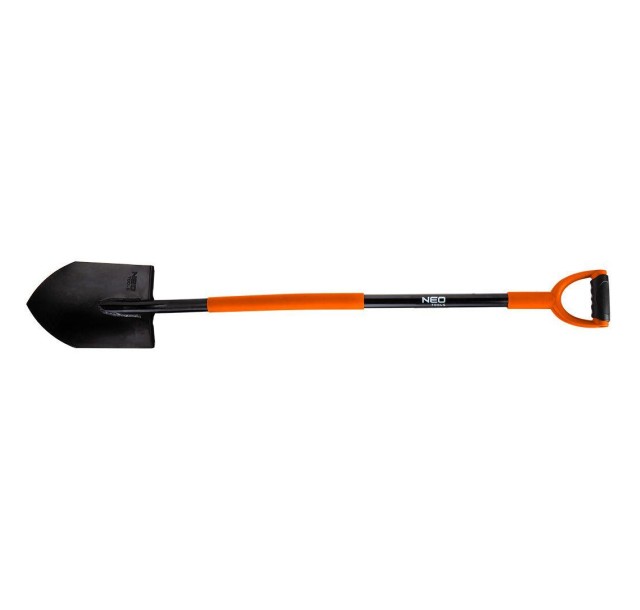 Лопата штикова Neo Tools, руків'я металеве D-подібне, 125см, 2.28кг