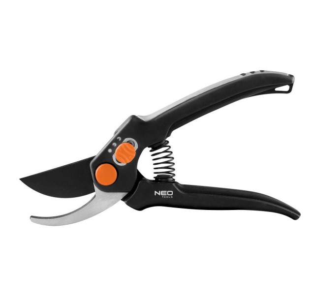 Секатор площинний Neo Tools, d різу 15мм, 185мм, 164г