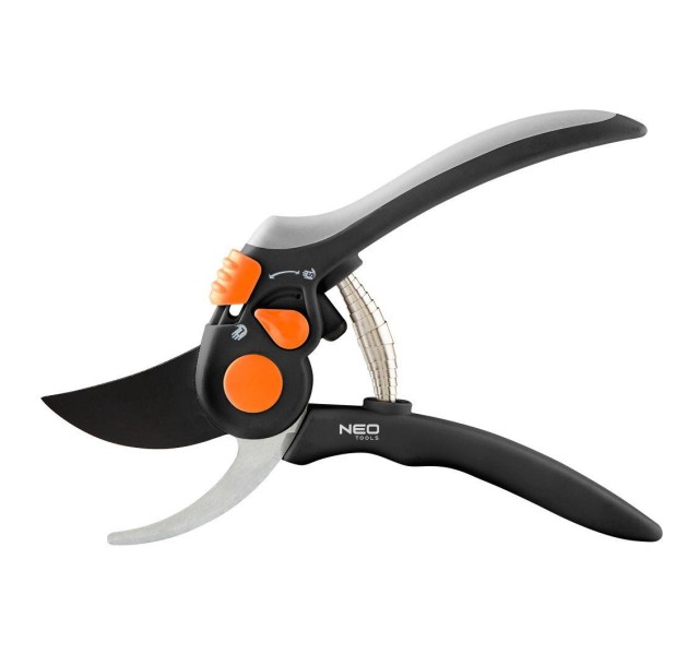 Секатор площинний Neo Tools, d різу 18мм, 200мм, 248г