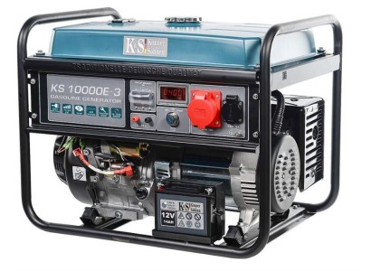 Генератор бензиновий Konner&Sohnen KS 10000E-3, 400В, 7.5кВт, 3 фази, електростартер, 88кг