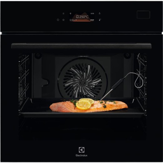 Духова шафа Electrolux електрична, 70л, А++, пара, дисплей, конвекція, ф-ція пароварки, чорний