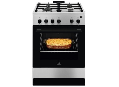 Плита Electrolux газова, 59л, 60x60см, чавун, нерж
