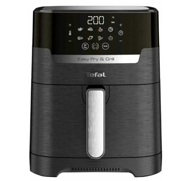 Мультипіч Tefal EasyFry&Grill Precision, 1550Вт, чаша-4.2л, сенсорне керув., 8 програм, гриль, пластик, чорний