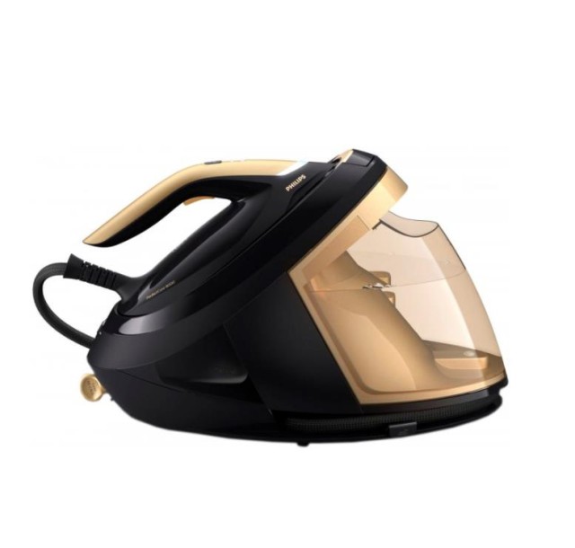 Праска-парогенератор Philips PerfectCare 8000 Series, 2700Вт, 1800мл, паровий удар -700гр, постійна пара - 170гр, нерж. сталь, чорно-золотий