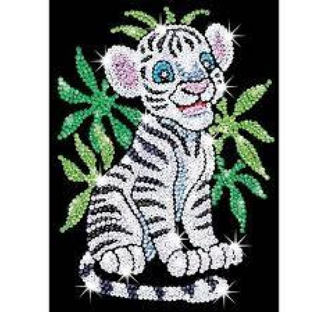 Набір для творчості Sequin Art Red Білий тигр Тобі 25*34см