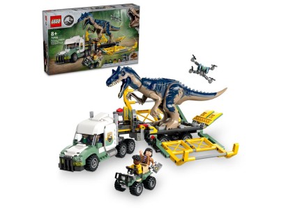 Конструктор LEGO Jurassic World Місії динозаврів: Вантажівка для перевезення алозавра