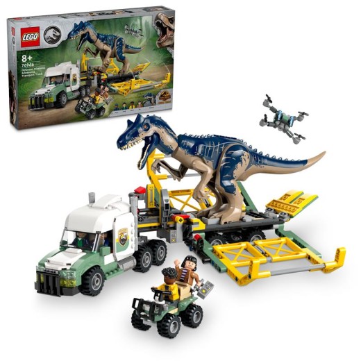 Конструктор LEGO Jurassic World Місії динозаврів: Вантажівка для перевезення алозавра
